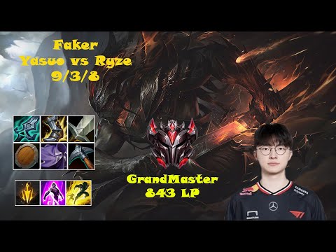 🔥 Faker Yasuo Mid | Korea GrandMaster Solo Queue | Patch 15.7 | League of Legends 🔥
