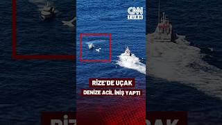 SON DAKİKA🚨Rize'de Uçak Denize Acil İniş Yaptı! Ekipler 2 Kişiyi Kurta