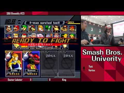 SBU Biweekly #23 - Dr  Lobster vs King - Melee Singles WR2
