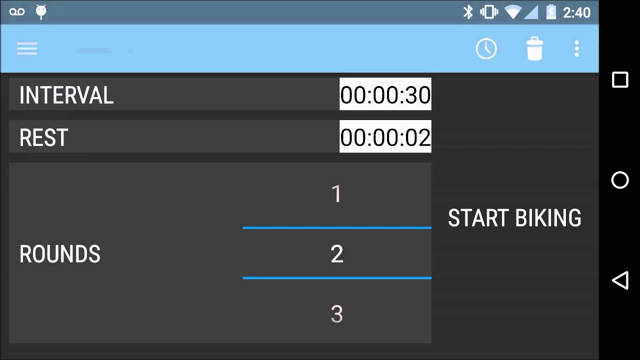 Interval Timer Android App v3.0.0