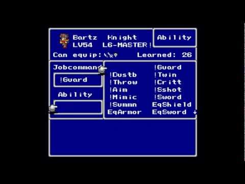 Let's Play Final Fantasy V Bonus Part 1 - Job Special Part 1