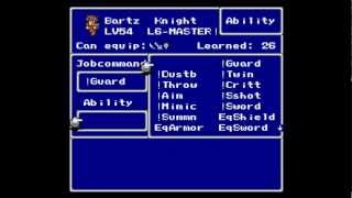 Let's Play Final Fantasy V Bonus Part 1 - Job Special Part 1