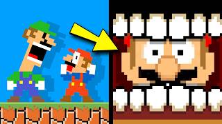 Mario, but Luigi EATS YOU?! - BTG Reacts to funny Mario videos
