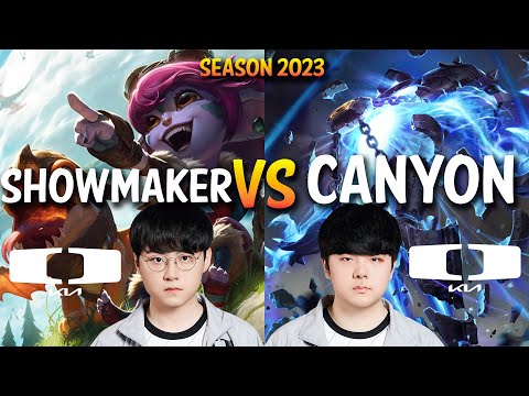DK Showmaker vs DK Canyon - Showmaker TRISTANA vs Canyon XERATH Mid - Patch 13.16 KR Ranked