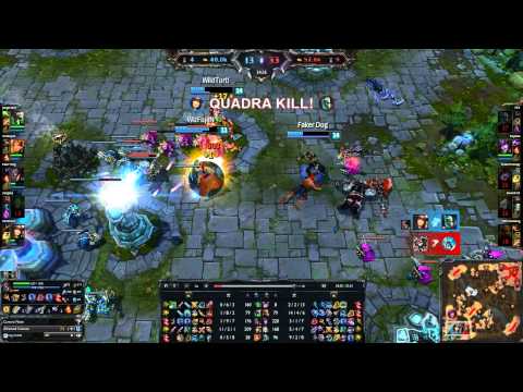 TSM Wildturtle gets a Quadrakill on Caitlyn (4.10 patch)