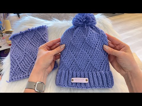 Baklava Stitch Hat Knitting Tutorial – Knitting in the Round
