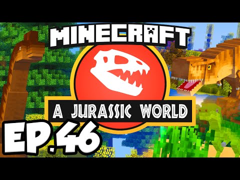 Jurassic World: Minecraft Modded Survival Ep.46 - VELOCIRAPTOR DINOSAURS PACK!!! (Rexxit Modpack)