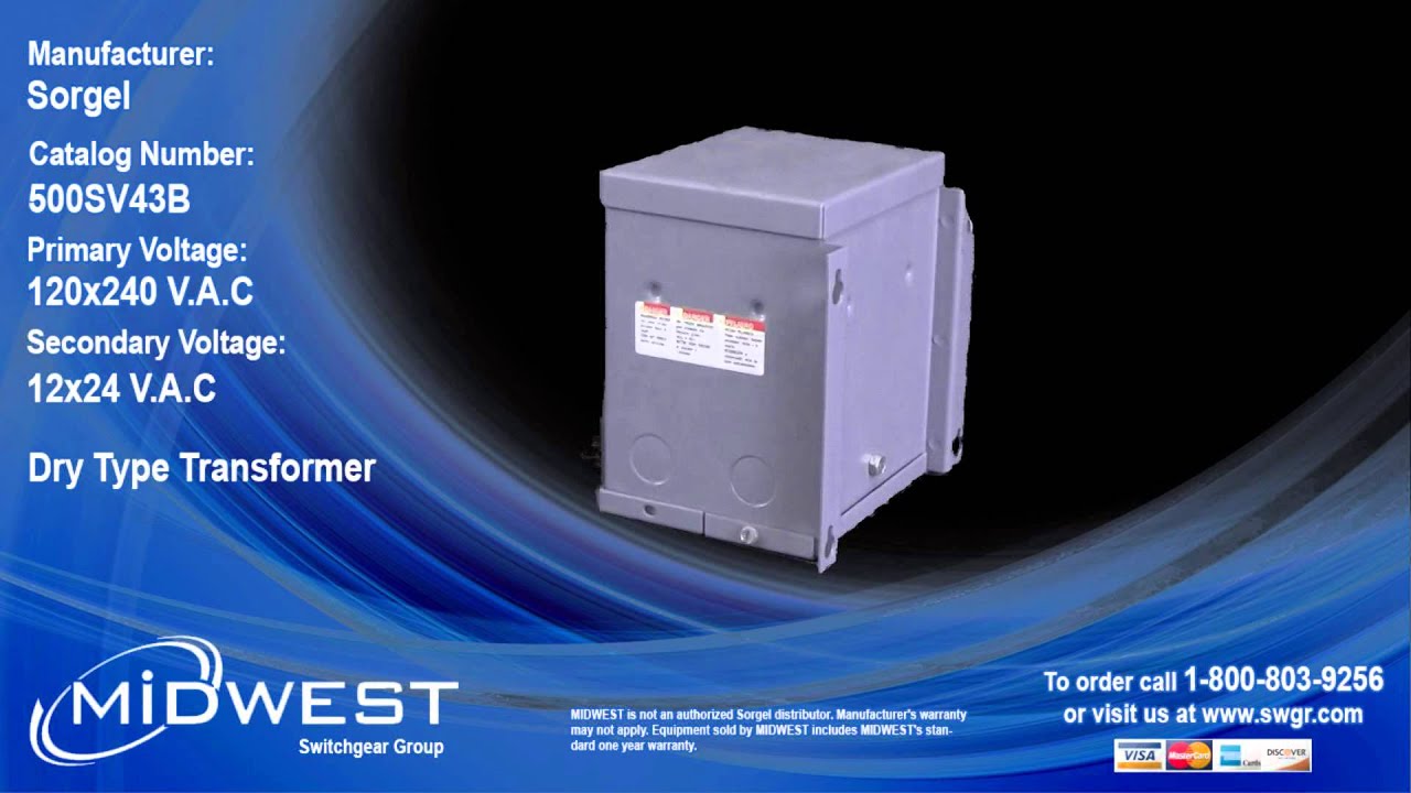 Sorgel 500SV43B Dry Type Transformer