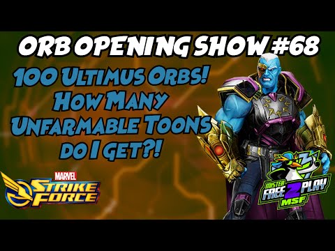 100 Ultimus Orbs - Fishing for the Unfarmables | Marvel Strike Force