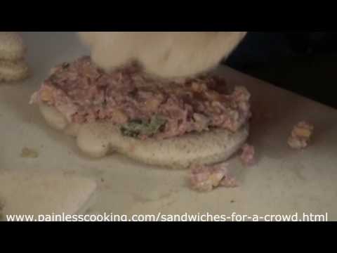 Fun Shaped Party Sandwiches