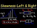 Skewness - Right, Left & Symmetric Distribution - Mean, Median, & Mode With Boxplots - Statistics