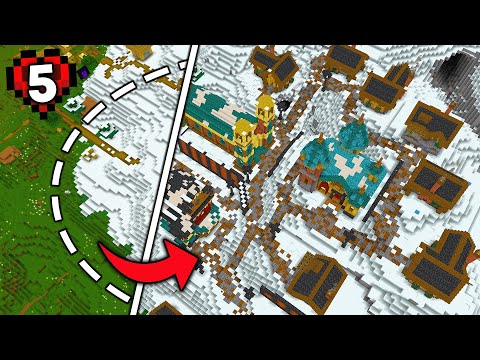 Insane Hardcore Minecraft Winter Village