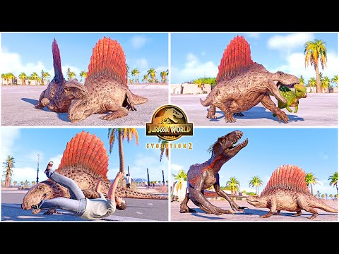 Dimetrodon All Perfect Animations & Interactions 🦖 Jurassic World Evolution 2 Dominion DLC Pack