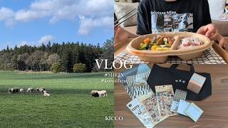 【主婦Vlog】SHEIN文具購入品￤40代のGW切り抜き￤小岩井農場🐄￤帯状疱疹💦