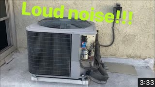 #3 Air-conditioning making loud noise (HVAC A/C Flux capacitor￼ Condenser￼ Compressor￼ DIY)￼