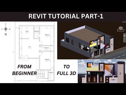Revit Architecture | Building Design Tutorial | 33'X49' | Part - 1