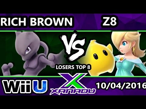S@X 170 - Rich Brown (Mewtwo) Vs. Z8 (Rosalina & Luma) Losers Top 8 - Smash Wii U - Smash 4