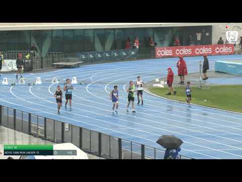 Boys Under 13 100m H2 - 2020 State Combined Events Championships // LAVicTV