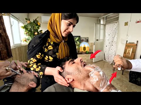 "The Caveman Tooth Extraction Challenge: How Dr. Nemoneh and Ms. Roya Overcame It?"