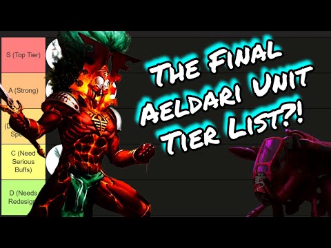 The FINAL Aeldari Unit Tier List of 10th Edition!?-"What Has the Balance Dataslate Changed??"
