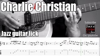 Charlie christian guitar solo transcription & backing track | Bennys' buggle