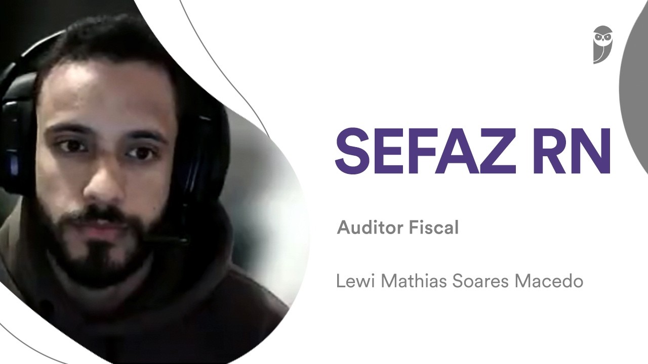 SEFAZ RN: Lewi Macedo, aprovado para o cargo de Auditor Fiscal de Receitas Estaduais