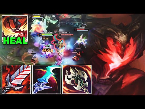 Iron 4 viewer tells me Full Life Steal Kayn heals me for 100% of my Health Bar.. so I tried it