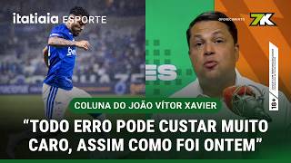 JOÃO VÍTOR XAVIER COMENTA ERROS DO CRUZEIRO QUE CULMINARAM NO EMPATE CONTRA O CORINTHIANS