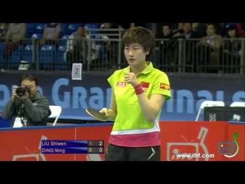 PRO TOUR Grand Finals. London. Women's Singles Finals: LIU Shiwen vs DING Ning