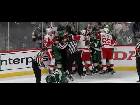 Nyquist  with a vicious high stick on Spurgeon Brutal