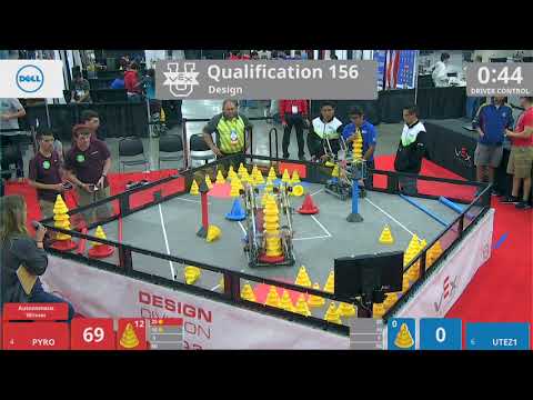 2018 VEXU Design Q156 - PYRO vs UTEZ1 - 93 to 59