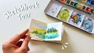 I Filled My Tiniest Watercolor Sketchbook ✧ Relaxing Paintings & Stories