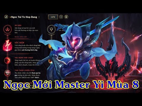 Cùng Ráp Bảng Ngọc Mới Cho Master Yi Mùa 8 Đi Rừng | Trâu Best Udyr