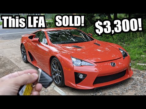 An Insurance Company Sold This Lexus LFA for $3,300!