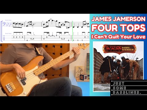 James Jamerson COOKED on this one! // Four Tops - I Can't Quit Your Love BASS COVER + TABS
