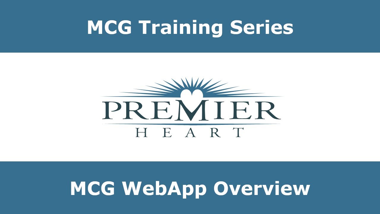 MCG Webapp Overview