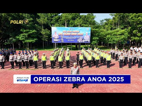 KAPOLDA SULTRA PIMPIN APEL GELAR PASUKAN OPERASI ZEBRA ANOA 2025