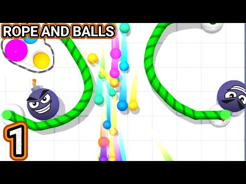 Rope and Balls Gameplay Part 1, Level 1 to 50 - YouTube