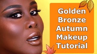 Golden Bronze Autumn/Fall Makeup Tutorial | Fumi Desalu-Vold