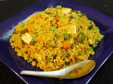 Quinoa Tawa Pulao / Pulav - Healthy Indian Recipe Video