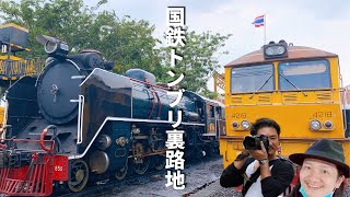 チャオプラヤ川の西岸を散策！寺、百年市場、トンブリ機関区の裏路地を回ります。【MRT Bang Khun Non】