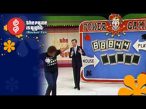 Bob Keeps a SAFE DISTANCE From an Excited Contestant While Playing POKER GAME - The Price Is Right