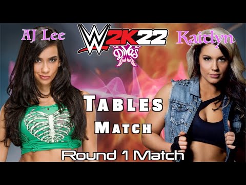 WWE2K22 Divas Tournament AJ Lee vs Kaitlyn (Round 1)
