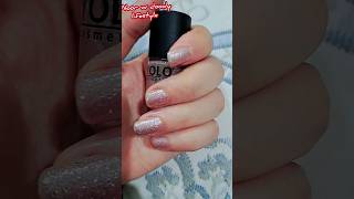 منكير يولو درجة ٢٢١ yolo polishnail درجة روز مع جليتر عيد أضحي مبارك shorts