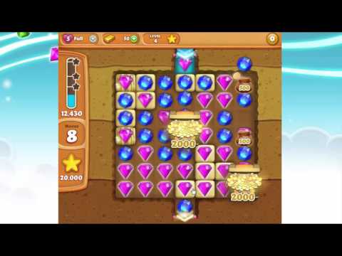 Diamond Digger Saga Level 4 Gameplay