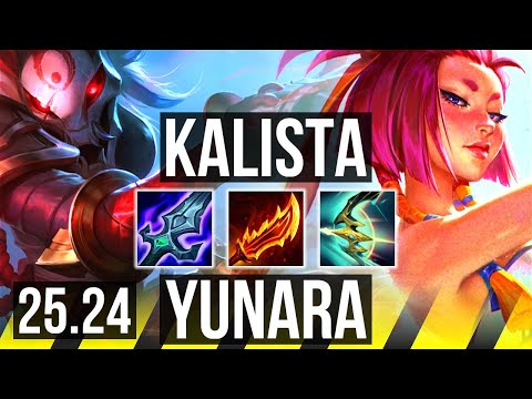 KALISTA & Renata Glasc vs YUNARA & Rakan (ADC) | KR Challenger | 25.24