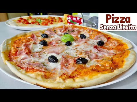 PIZZA SENZA LIEVITO 🍕ricetta facile e veloce🍕 PIZZA WITHOUT YEAST