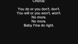 3lw - No more ( baby i;ma do right ) . Lyrics !