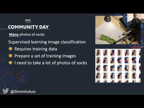 Simon Aubury: Sorting socks with AWS DeepLens: Can I arrange my sock drawer using machine learning?