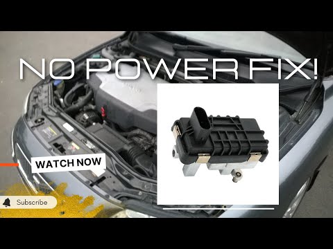 Volvo diesel engine D5 or 2.4D (2006-2009 with grey engine cover) turbo actuator replacement